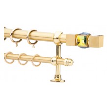 Κουρτινόξυλο 0.80-1.40m διπλό χρυσό c21561