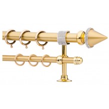 Κουρτινόξυλο 0.80-1.40m διπλό χρυσό c21575