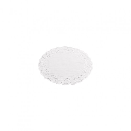 Πακέτo με  250 Χάρτινες Δαντέλες Στρογγυλές Λευκές 10cm c215780