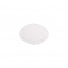 Σετ 8 Πακέτα με  250 Χάρτινες Δαντέλες Στρογγυλές Λευκές 14cm c215782