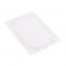 Πακέτο με 250 Χάρτινες Δαντέλες Ορθογώνιες Λευκές 30x40cm c215797