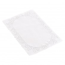 Πακέτο με 250 Χάρτινες Δαντέλες Ορθογώνιες Λευκές 35x45cm c215798