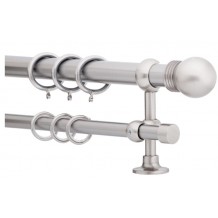 Κουρτινόξυλο 2.20-3.20m ασημί c21583 Κουρτινόξυλο 2.20-3.20m ασημί c21583