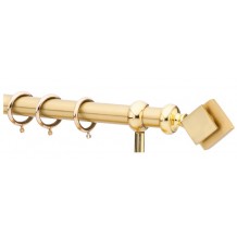 Κουρτινόξυλο 1.40-2.20m μονό χρυσό c21600