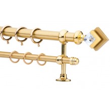 Κουρτινόξυλο 0.80-1.40m διπλό χρυσό c21614