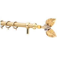 Κουρτινόξυλο 0.80-1.40m μονό χρυσό c21623