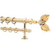 Κουρτινόξυλο 0.80-1.40m διπλό χρυσό c21626