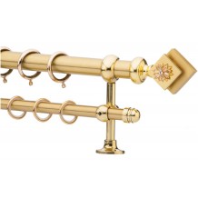 Κουρτινόξυλο 2.20-3.20m διπλό χρυσό με swarovski c21688 Κουρτινόξυλο 2.20-3.20m διπλό χρυσό με swarovski c21688