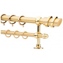 Κουρτινόξυλο 0.80-1.40m διπλό χρυσό c21710