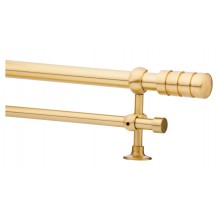 Κουρτινόξυλο 0.80-1.40m διπλό χρυσό c21734