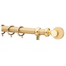 Κουρτινόξυλο 2.20-3.20m μονό χρυσό c21793