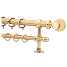 Κουρτινόξυλο 0.80-1.40m διπλό χρυσό c21794