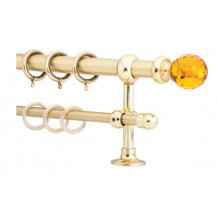 Κουρτινόξυλο 1.40-2.20m διπλό χρυσό με swarovski c21867 Κουρτινόξυλο 1.40-2.20m διπλό χρυσό με swarovski c21867