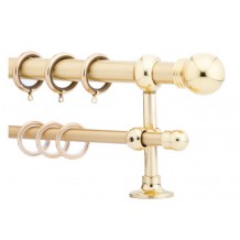 Κουρτινόξυλο 0.80-1.40m διπλό χρυσό c21974