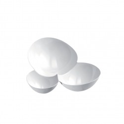 Σετ 25 Πλαστικά ποτηράκια  μπωλάκια MALECOLA  λευκά 12x10x3 5cm c220323