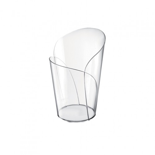 Σετ 15 Πλαστικά ποτηράκια  μπωλάκια κωνικά BLOSSOM  διαφανές 6x8 5cm c220331