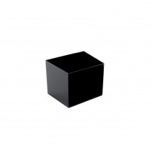 Σετ 15  Πλαστικά ποτηράκια  μπωλάκια CUBE μαύρα 4 6x4 6cm c220345