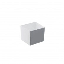 Σετ 15  Πλαστικά ποτηράκια  μπωλάκια CUBE λευκά 4 6x4 6cm c220346