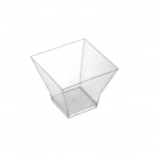 Σετ 25 Πλαστικά μπωλάκια παγόδα διαφανές 6 6x6 6x5 5cm c221954 