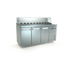 Inox τριπλό ψυγείο πάγκος salad bar μια σειρά λεκανάκια gn id 80 Inox τριπλό ψυγείο πάγκος salad bar μια σειρά λεκανάκια gn id 80