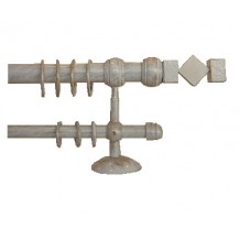 Κουρτινόξυλο 1.40-2.20m διπλό c22344