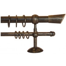 Κουρτινόξυλο 2.20-3.20m διπλό c22351 Κουρτινόξυλο 2.20-3.20m διπλό c22351