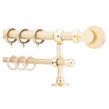 Κουρτινόξυλο 0.80-1.40m διπλό χρυσό c22365