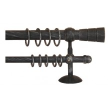 Κουρτινόξυλο 1.40-2.20m διπλό c22372