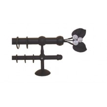 Κουρτινόξυλο 2.20-3.20m διπλό με swarovski c22407 Κουρτινόξυλο 2.20-3.20m διπλό με swarovski c22407