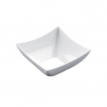 Σετ 25 Πλαστικά πιατάκια  μπωλάκια QUADRATA  λευκά 7x7x3cm c224654