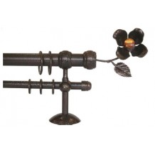 Κουρτινόξυλο 0.80-1.40m διπλό με swarovski c22498