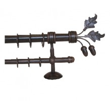 Κουρτινόξυλο 2.20-3.20m διπλό c22588 Κουρτινόξυλο 2.20-3.20m διπλό c22588