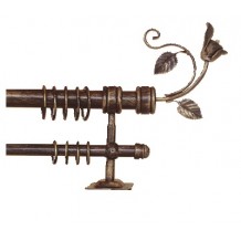 Κουρτινόξυλο 2.20-3.20m διπλό c22621 Κουρτινόξυλο 2.20-3.20m διπλό c22621