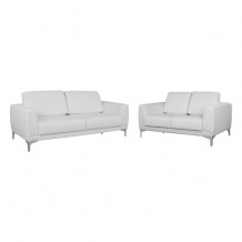 ΣΕΤ ΣΑΛΟΝΙΟΥ 2ΤΜΧ KENZIE ΜΕ ΛΕΥΚΟ PU HM11284 02 c227347 ΣΕΤ ΣΑΛΟΝΙΟΥ 2ΤΜΧ KENZIE ΜΕ ΛΕΥΚΟ PU HM11284 02 c227347