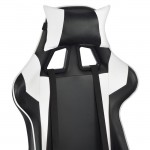 Πολυθρόνα Gaming με ανάκλιση 180 μοιρών μαύρη-λευκή c22763
