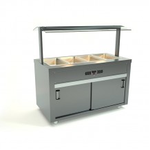 Inox μπαιν μαρί μπουφέ με λάμπες αλογόνου id Inox μπαιν μαρί μπουφέ με λάμπες αλογόνου id