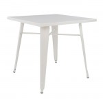 Τραπέζι μεταλλικό σε χρώμα milk white c22819