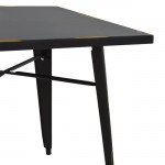 Τραπέζι μεταλλικό σε χρώμα μαύρη πατίνα 80Χ80 c22822