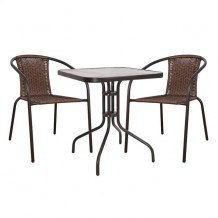 Σετ τραπεζαρίας 3 τεμαχίων μεταλλικό c23151