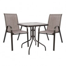 Σετ τραπεζαρίας 3 τεμαχίων μεταλλικό c23154