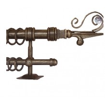 Κουρτινόξυλο 2.20-3.20m διπλό c23363 Κουρτινόξυλο 2.20-3.20m διπλό c23363