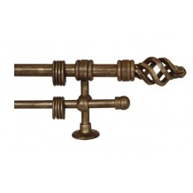 Κουρτινόξυλο 1.40-2.20m διπλό c23384 Κουρτινόξυλο 1.40-2.20m διπλό c23384