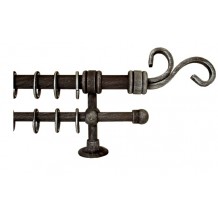 Κουρτινόξυλο 2.20-3.20m διπλό c23435 Κουρτινόξυλο 2.20-3.20m διπλό c23435