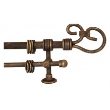 Κουρτινόξυλο 2.20-3.20m διπλό c23449 Κουρτινόξυλο 2.20-3.20m διπλό c23449