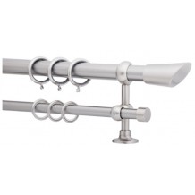 Κουρτινόξυλο 2.00m διπλό αλουμινίου c23638 Κουρτινόξυλο 2.00m διπλό αλουμινίου c23638