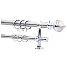 Κουρτινόξυλο 2.00m διπλό αλουμινίου c23640 Κουρτινόξυλο 2.00m διπλό αλουμινίου c23640