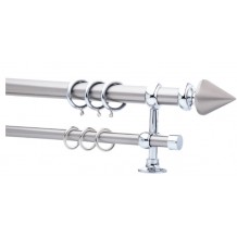 Κουρτινόξυλο 2.00m διπλό αλουμινίου c23643 Κουρτινόξυλο 2.00m διπλό αλουμινίου c23643