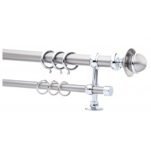 Κουρτινόξυλο 2.00m διπλό αλουμινίου c23645 Κουρτινόξυλο 2.00m διπλό αλουμινίου c23645