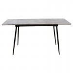 Τραπέζι Shazam pakoworld MDF επεκτεινόμενο χρώμα γκρι cement 120 160x80x76εκ c238030