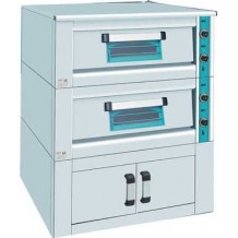 Ηλεκτρικός φούρνος πίτσας διπλός με θερμοθάλαμο 1180 Ηλεκτρικός φούρνος πίτσας διπλός με θερμοθάλαμο 1180